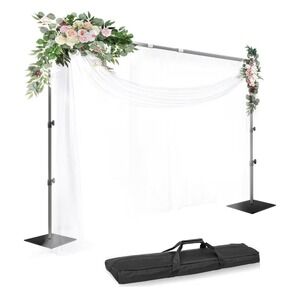 EMART Adjustable Backdrop Light Stand Arch Frame Kit 10x8.5ft Telescopic Black
